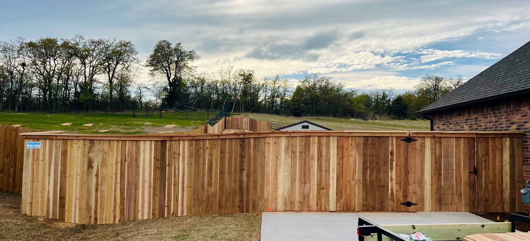 A customers vision of a beautiful southern fence coming to life in Midwest City!