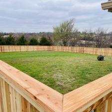 Gorgeous-strong-perfect-Cedar-fence-complete-with-captrim-completed-in-Tuttle-OK 2