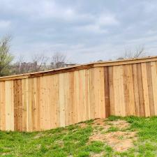 Gorgeous-strong-perfect-Cedar-fence-complete-with-captrim-completed-in-Tuttle-OK 1