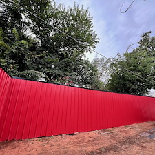 Ravishing-Red-Sheet-Metal-Fence-completed-in-OKC 1