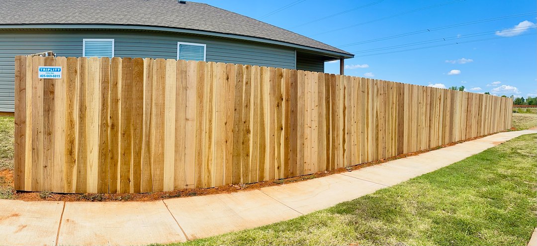 Residential Cedar fencing completed for another happy Yukon customer!