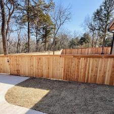 Top-quality-gorgeous-cedar-fence-complete-with-cap-and-trim-completed-in-Guthrie-OK 1